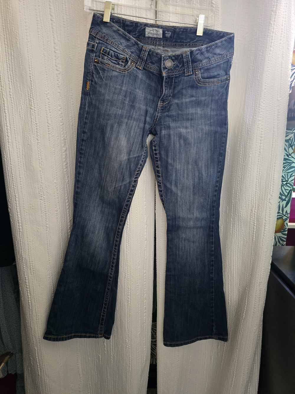 Aeropostale Women's Medium Wash Flared Jeans